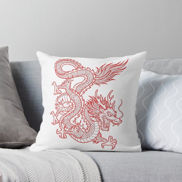 Item preview, Crimson Vietnamese Dragon - Asian Dragon Fantasy Art designed and sold by Rising Drake.