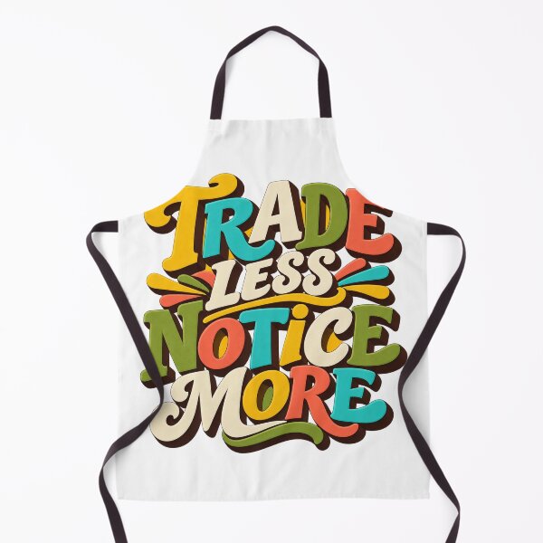 Item preview, Trade Less Notice More Mid Century Trader Wisdom designed and sold by VolatilityEdge.