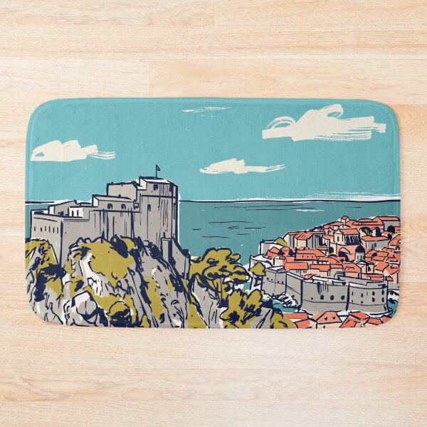 Item preview, Dubrovnik Vintage Retro Croatia Travel designed and sold by RareDeerArt.