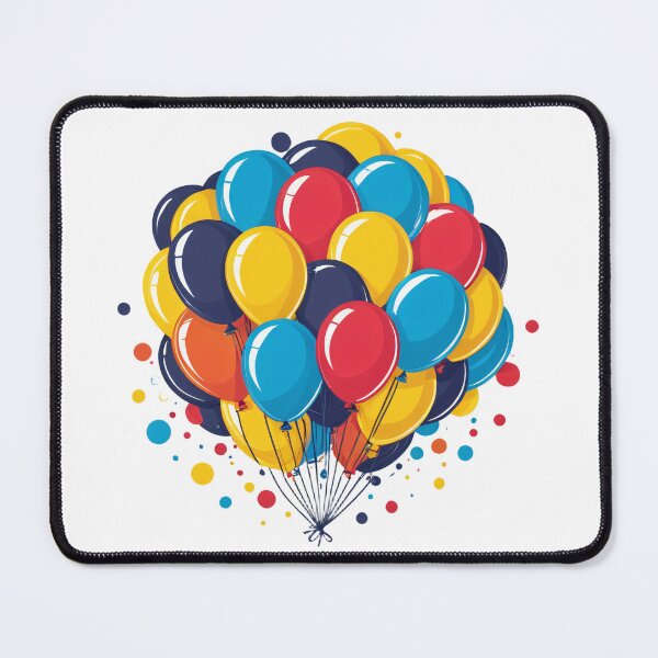 Item preview, Birthday Balloons and Confetti Icon Circular Badge Emblem – Birthday gift idea designed and sold by michallechowicz.