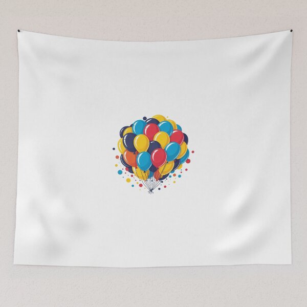 Item preview, Birthday Balloons and Confetti Icon Circular Badge Emblem – Birthday gift idea designed and sold by michallechowicz.