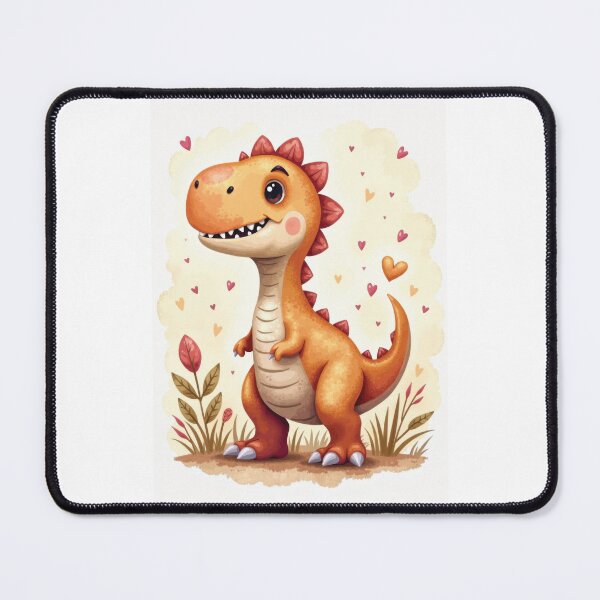Item preview, Cute Orange Dinosaur with Hearts designed and sold by VFXguy.