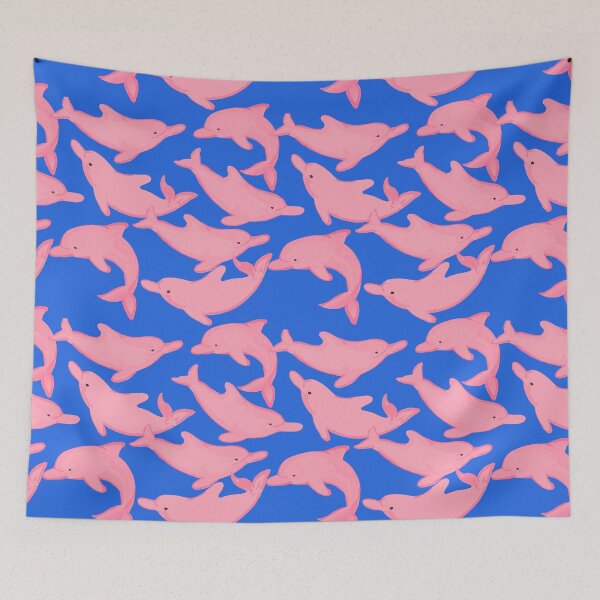 Item preview, Pink dolphins designed and sold by theseakiwi.