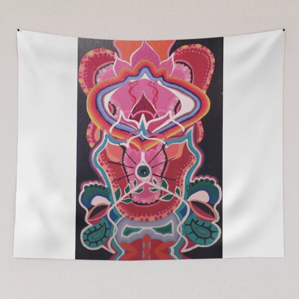 Item preview, Psychedelic Pink Symmetrical Organic Mandala designed and sold by Kroma-Totem.