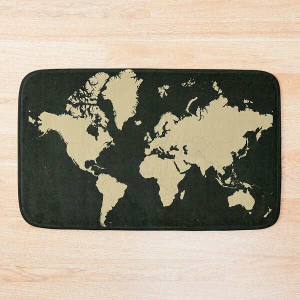 Item preview, Forest Topographic World Map Mercator designed and sold by kuradoshanon.