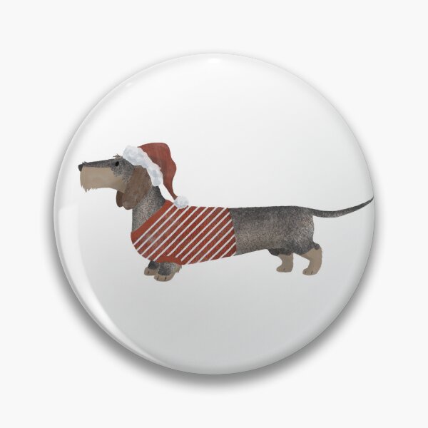 Item preview, Holiday Wirehaired Dachshund (wild boar) designed and sold by Spinyflowerart.