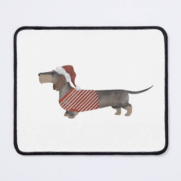 Item preview, Holiday Wirehaired Dachshund (wild boar) designed and sold by Spinyflowerart.