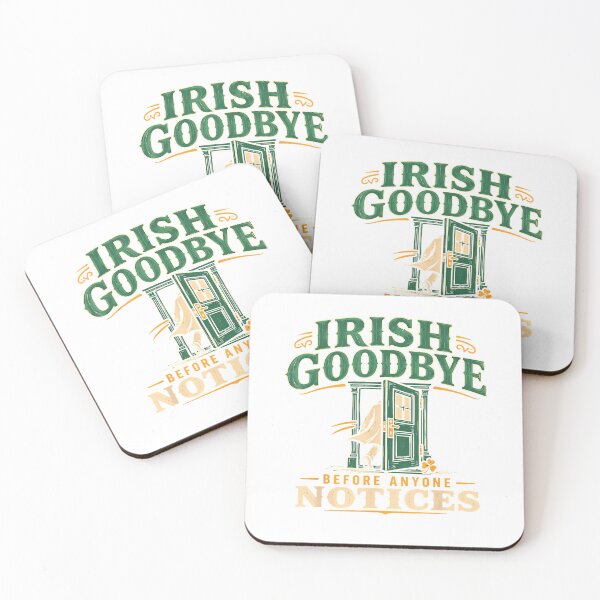Item preview, Irish Goodbye Club Funny Introvert Social Battery Gift T-Shirt designed and sold by Cafe18.