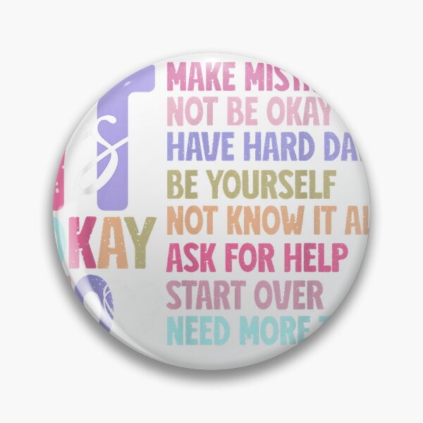 Item preview, It is Okay to Be Anxiety Awareness T-Shirt designed and sold by Magoya Store ⭐⭐⭐⭐⭐.