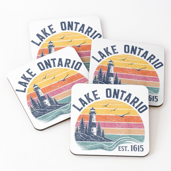 Item preview, Lake Ontario Est 1615 Vintage Retro Great Lakes Men Women  designed and sold by RenettaFunky.