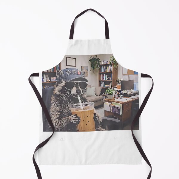 Item preview, Literally Just a Social Worker Raccoon Drinking Iced Coffee T-Shirt designed and sold by KTY-NUSS.