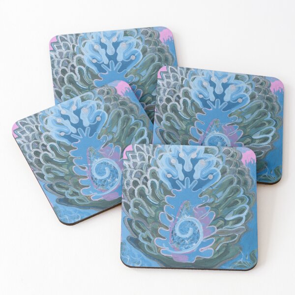 Item preview, Abstract Painted Organic Heart Flower designed and sold by Kroma-Totem.