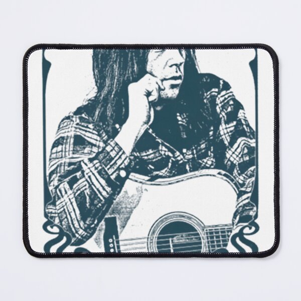 Item preview, Neil Young Blue Portrait Graphic designed and sold by On Trend Prints.