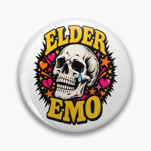 Item preview, Elder Emo Skull — Colorful Melancholy designed and sold by ZayCreates.