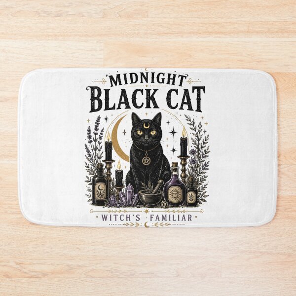 Item preview, Midnight Black Cat Witch's Familiar Witchy Occult designed and sold by KristenosNehk.