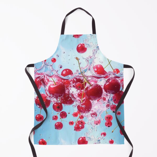 Item preview, Red cherries, currants, water splash pattern designed and sold by angel-cat-22.
