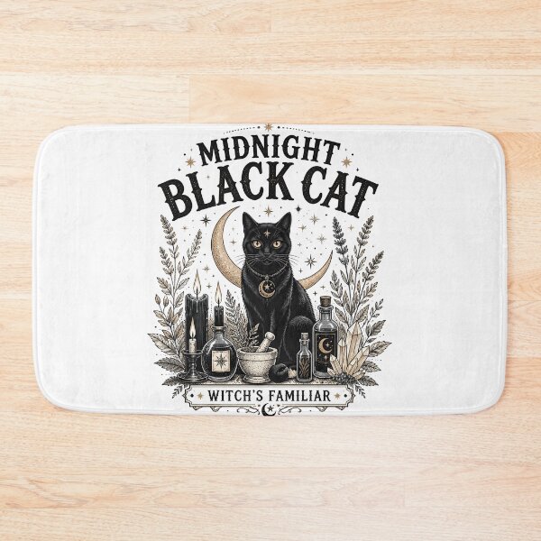 Item preview, Midnight Black Cat Witch's Familiar Line Art + Dotwork designed and sold by KristenosNehk.
