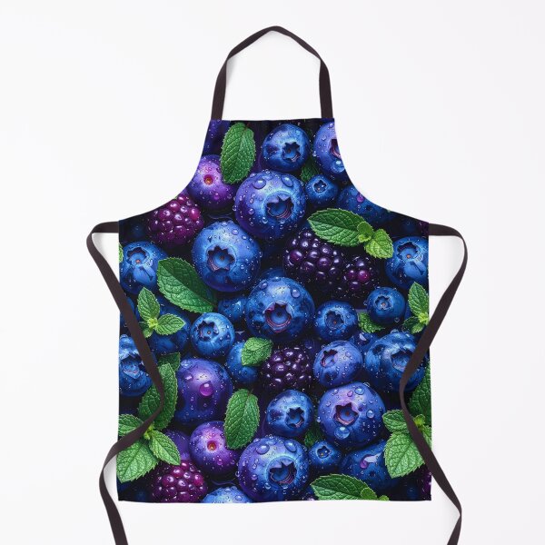 Item preview, Fresh blueberries, blackberries, mint, blue, purple designed and sold by angel-cat-22.