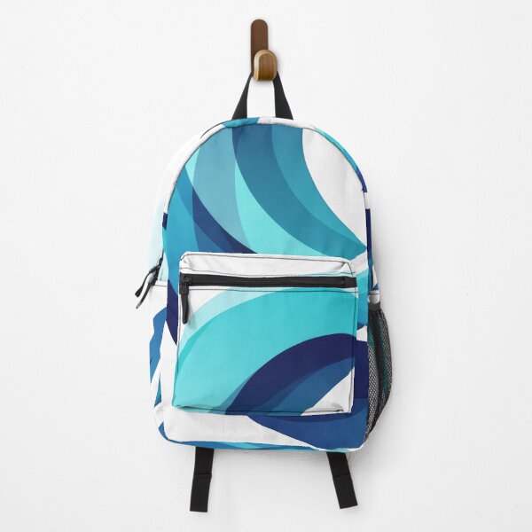 Item preview, Abstract Blue Fish Wave Logo Artwork - Ocean Nature Graphic designed and sold by seven things shop.