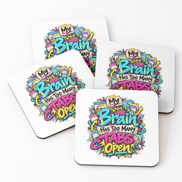 Item preview, My Brain Has Too Many Tabs Open designed and sold by Mosslume Studio.