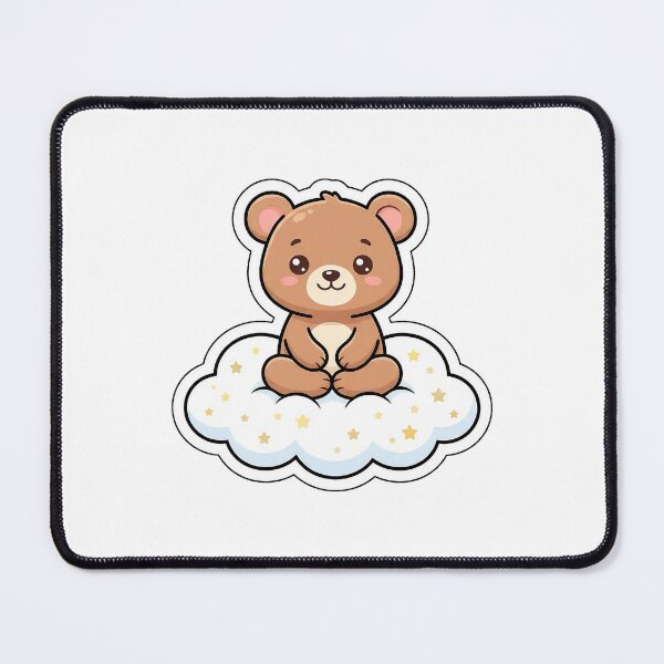 Item preview, Fluffy Dream Cloud Bear - Sleepy Celestial Animal Sticker designed and sold by SimpleP.