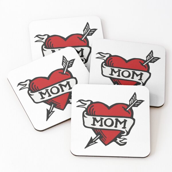 Item preview, Mom heart tattoo designed and sold by lux-lisbon.