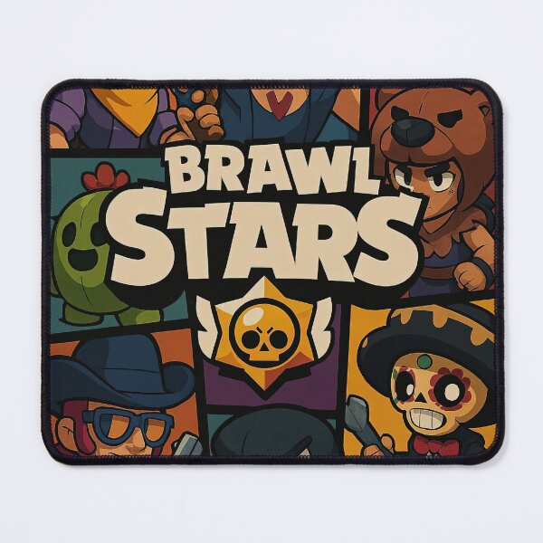 Item preview, Vintage Brawl Stars Character Collage Gaming Poster designed and sold by hafugory.