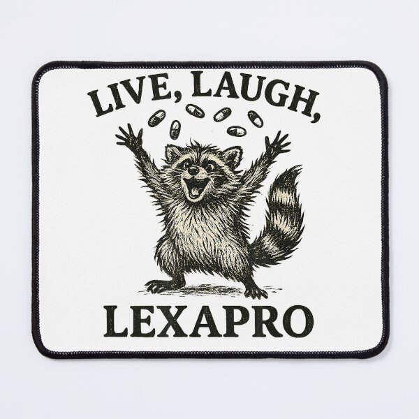 Item preview, Live Laugh Lexapro Funny Mental Health Therapist Anxiety T-Shirt designed and sold by gidget-gadget.