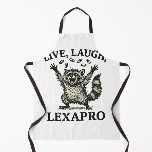 Item preview, Live Laugh Lexapro Funny Mental Health Therapist Anxiety T-Shirt designed and sold by gidget-gadget.