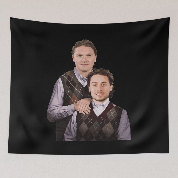 Item preview, Retro Friends Argyle Vest Yearbook Photo Tee designed and sold by bakhtRohini.