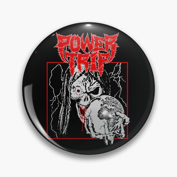 Artikelvorschau, Power Trip Crossover Thrash Metal Grim Reaper Skull entworfen und verkauft von landeranimshop.