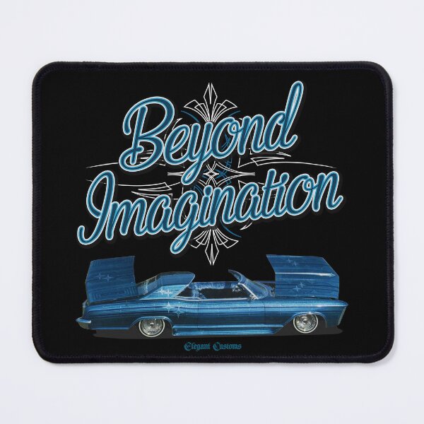 Item preview, 1965 Riviera Beyond Imagination Chopped with text - Lowrider, Kustom, Hot Rod, Muscle Car designed and sold by Elegant Customs.