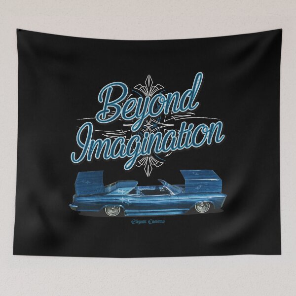 Item preview, 1965 Riviera Beyond Imagination Chopped with text - Lowrider, Kustom, Hot Rod, Muscle Car designed and sold by Elegant Customs.