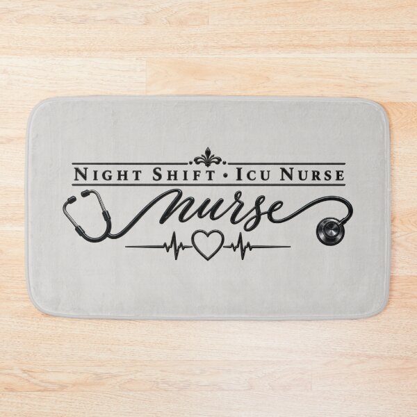 Item preview, Night Shift ICU Nurse – Elegant Stethoscope & Heartbeat designed and sold by HO•Designs.