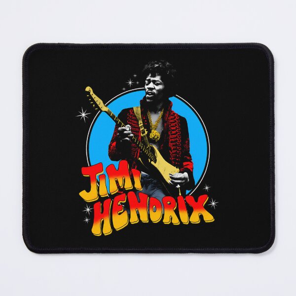 Item preview, Guitarist Posing Against Blue Circle With Yellow designed and sold by LoveUrselfToday.