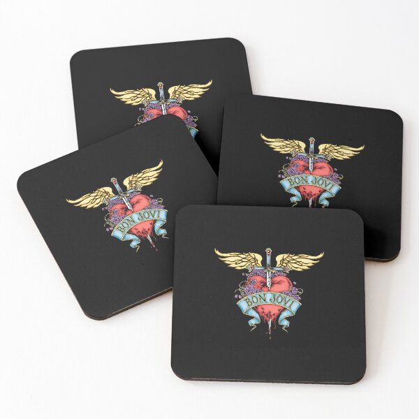 Item preview, Bons Jovis Bleeding Heart Sword Wings Rock Band  designed and sold by MaelyVeyran.