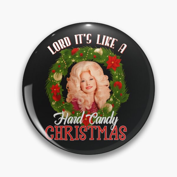 Artikelvorschau, Weihnachtskranz mit Zuckerwatte und Dolly Parton-Motiv entworfen und verkauft von WorldsInWords.