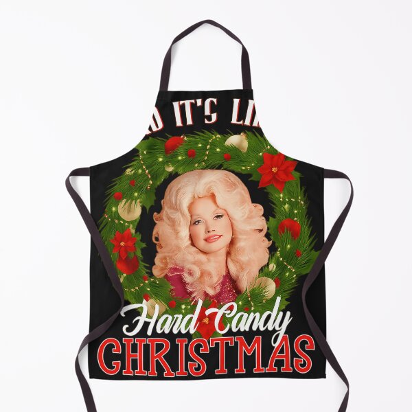 Artikelvorschau, Weihnachtskranz mit Zuckerwatte und Dolly Parton-Motiv entworfen und verkauft von WorldsInWords.