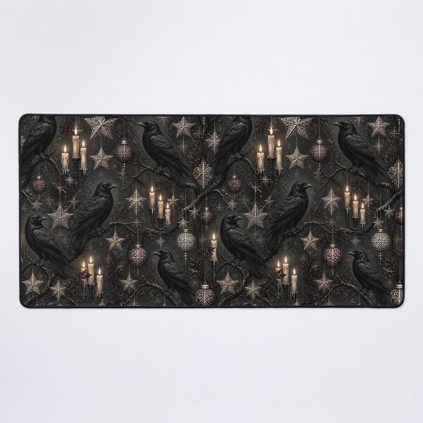 Item preview, Gothic Raven Christmas Dark Magic Christmas Pattern designed and sold by Mystic-Art-2.