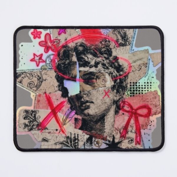 Item preview, Classical Statue Collage Sticker - Vaporwave Cyberpunk Roman Bust Art designed and sold by velvetwings.