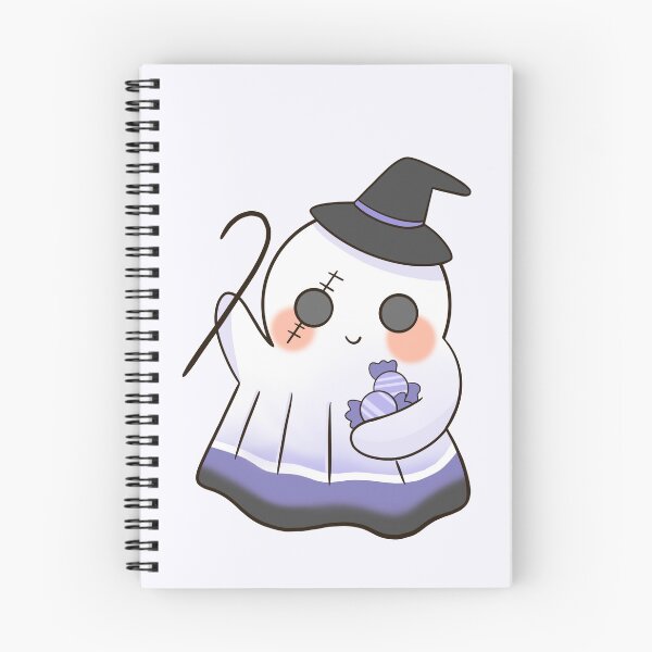Item preview, Cute Hand Drawn Ghost Witch Halloween designed and sold by Porpor Artwork.