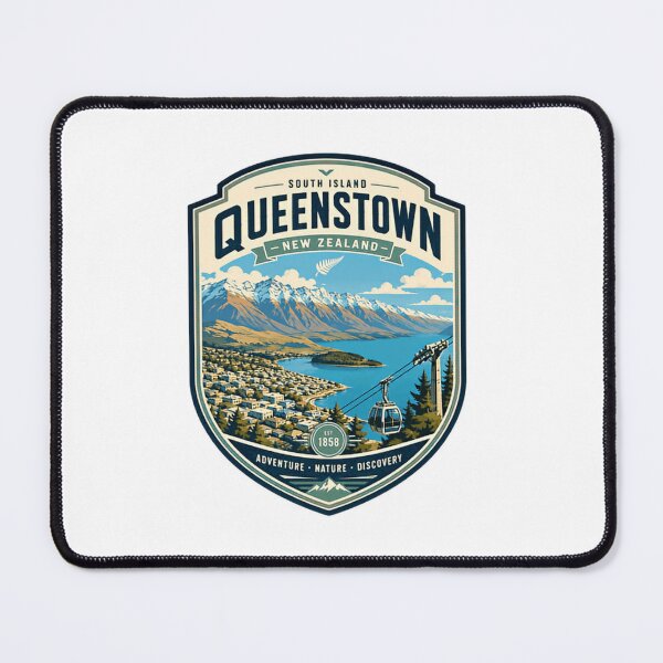 Item preview, South Island Queenstown New Zealand Est 1858 Adventure Nature Discovery Traveler Souvenir designed and sold by Simsimah26Parks.