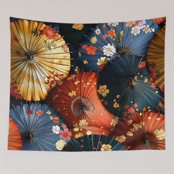 Item preview, Traditional Japanese Parasols Designs Pattern Colorful Aesthetic     designed and sold by DEC02.