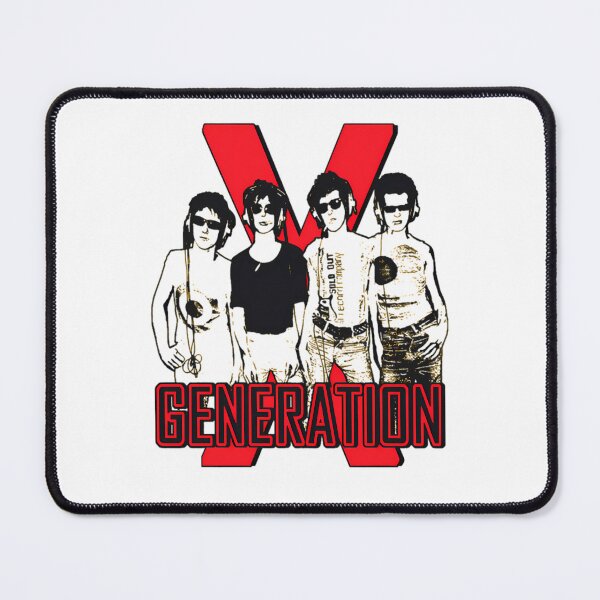 Item preview, Four Band Members Silhouetted Against Red Letter designed and sold by RezuNobu.