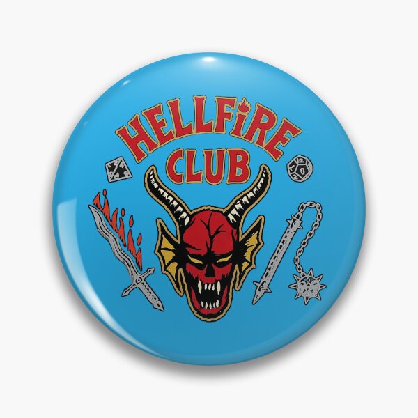 Item preview, Hellfire Club Vintage Demon Badge Design designed and sold by CHIKIPUMcif.