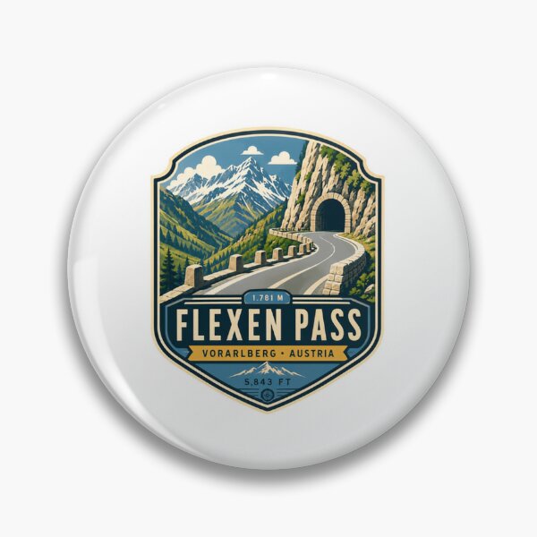 Item preview, Flexen Pass Vorarlberg Austria Mountain Travel Road Trip Alpine designed and sold by Star3NowForMe.