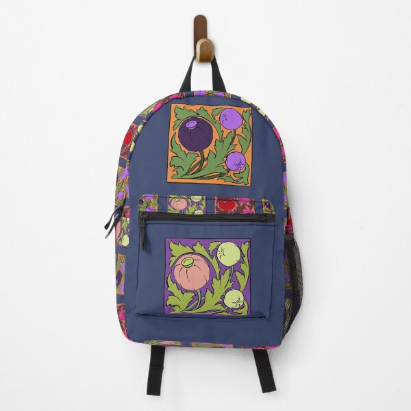 Item preview, Navy Art Nouveau Squares designed and sold by garçonne.