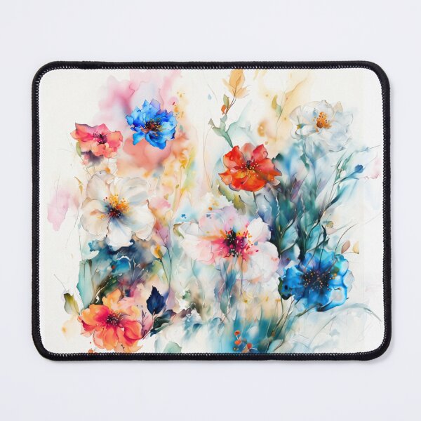 Item preview, Vibrant Watercolor style Meadow Wildflowers designed and sold by CreativeCanvas8.