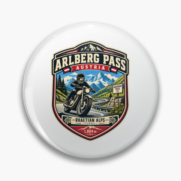 Item preview, Arlberg Pass Austria Motorcycle Biker Alps Travel designed and sold by Star3NowForMe.