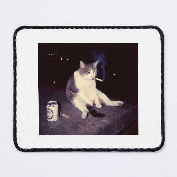 Item preview, Cool Cat Smoking Graphic | ⭐⭐⭐⭐⭐ designed and sold by kidgoback.